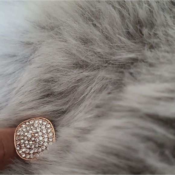 Square Statement Pinky Ring Rose bought it in Macys Solid rose gold new woman - Picture 5 of 5